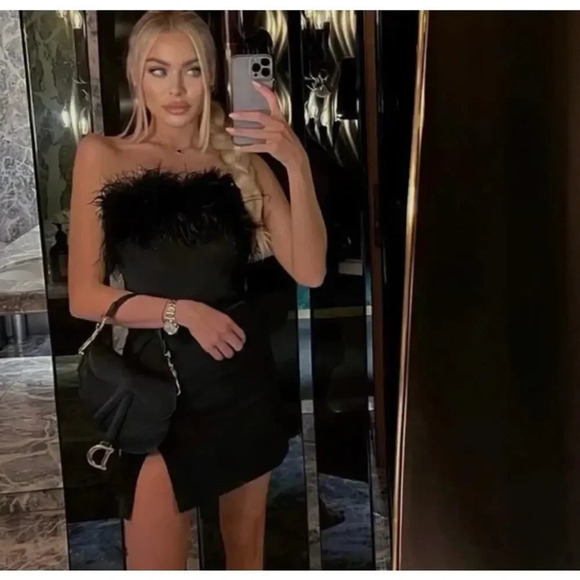 Par Violet Age of Innocence Mini Dress Black Size 4 - Picture 2 of 8